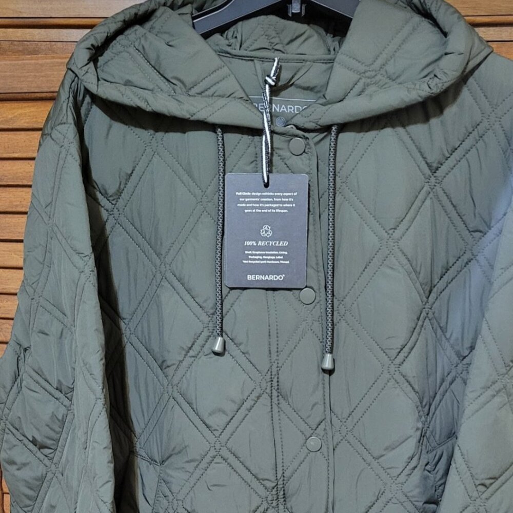BERNARDO Jacket SIXE XXL  3/4 length New with tags 100% recycled